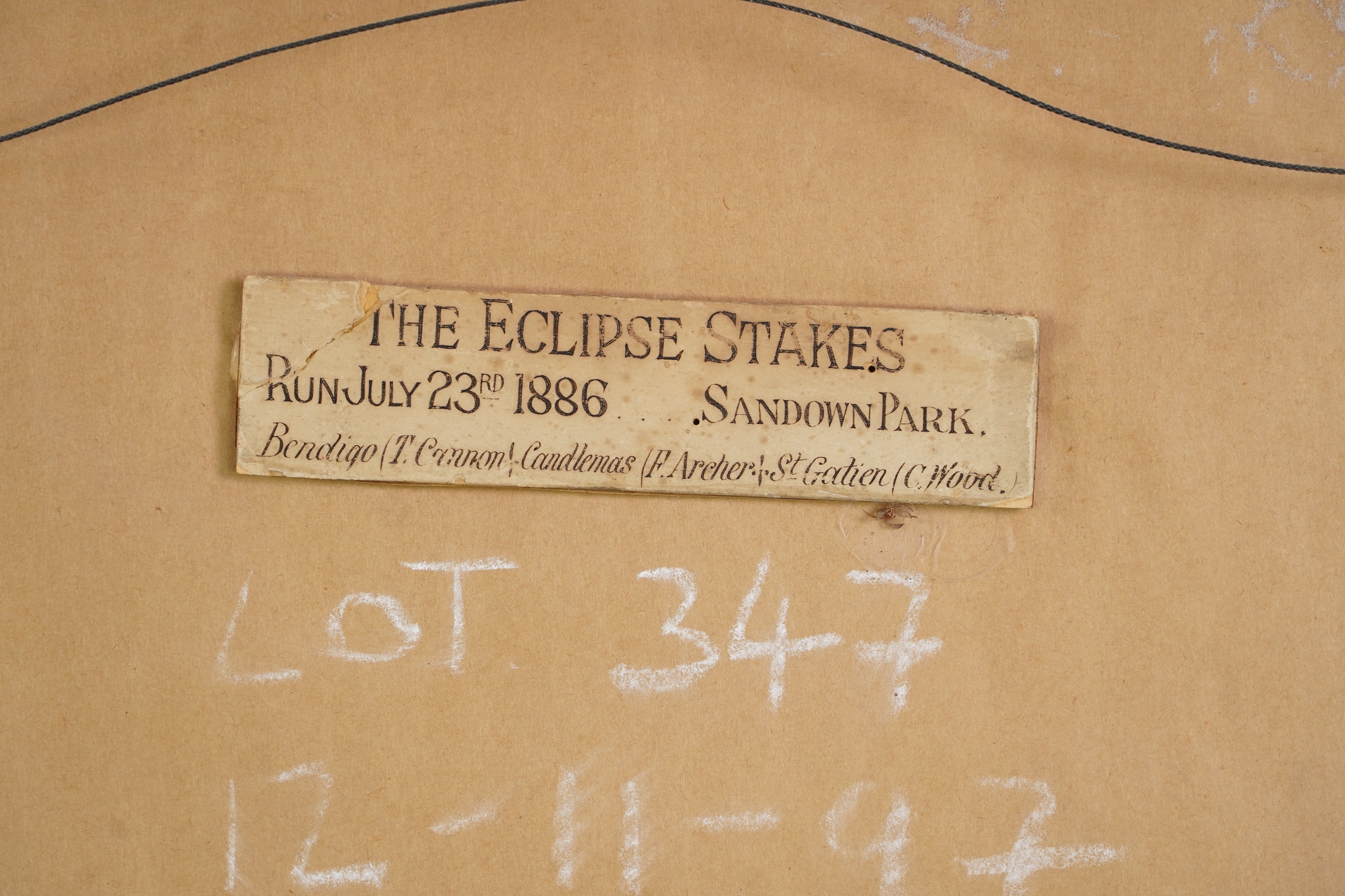 George Finch Mason (1850-1915), 'The Eclipse Stakes, Run July 23rd 1886, Sandown Park'